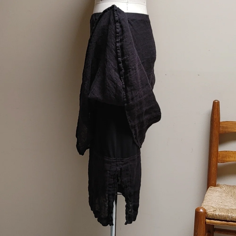 lili from Poland Black Gauze Layered Skirt S - Picture 5 of 16